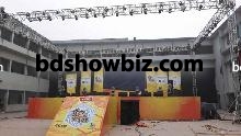 Stage wooden platform and wings installation and rent at BD showbiz